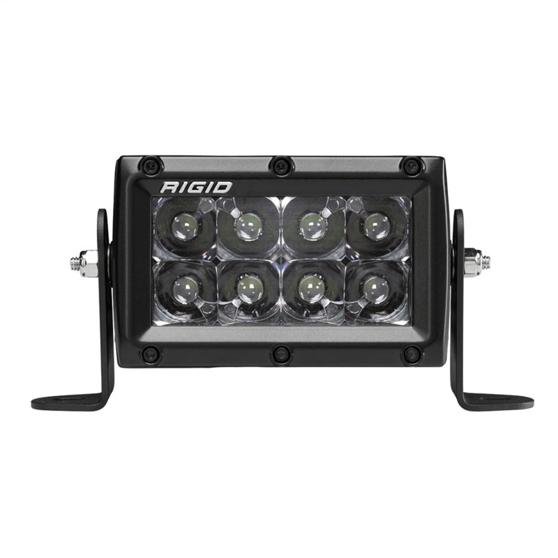 Rigid Industries 4in E Series Spot - Midnight Edition offroad lighting for trucks and Jeep Wrangler accessories.
