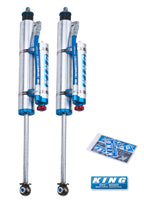 King Shocks 97-06 Jeep Wrangler TJ Front 2.5 Dia Piggy Hose Res Shock 3-5in Lift w/Adjuster (Pair) for performance offroad parts.
