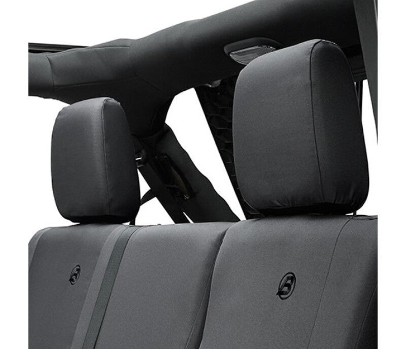 Bestop 13-18 Jeep Wrangler JK 4-Door Rear Seat Covers (Black Diamond) Secondary image