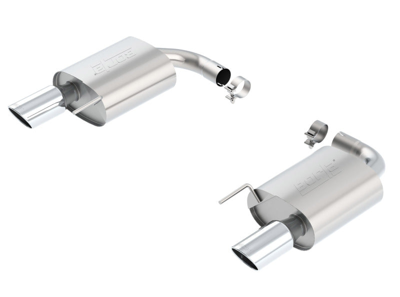 Borla S-Type Rear Section 15-17 Ford Mustang GT 5.0L V8 MT/AT 2.5in pipe 4in tip Secondary image