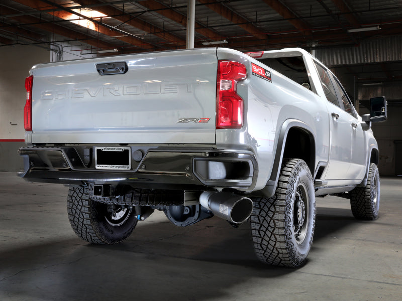 aFe Large Bore-HD 5in 409SS DPF-Back Exhaust System w/Blk Tip 24-25 GM Diesel Trucks V8-6.6L(td) L5P Secondary image