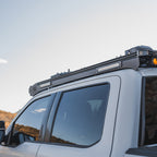 KC HiLiTES Platform One Profile 10in. SideCast Flush Mount Lights on roof rack.