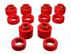 Energy Suspension Chevy Pickup 2&4Wd Body Mounts - Red for offroad performance upgrades