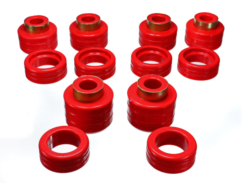 Energy Suspension Chevy Pickup 2&4Wd Body Mounts - Red for offroad performance upgrades