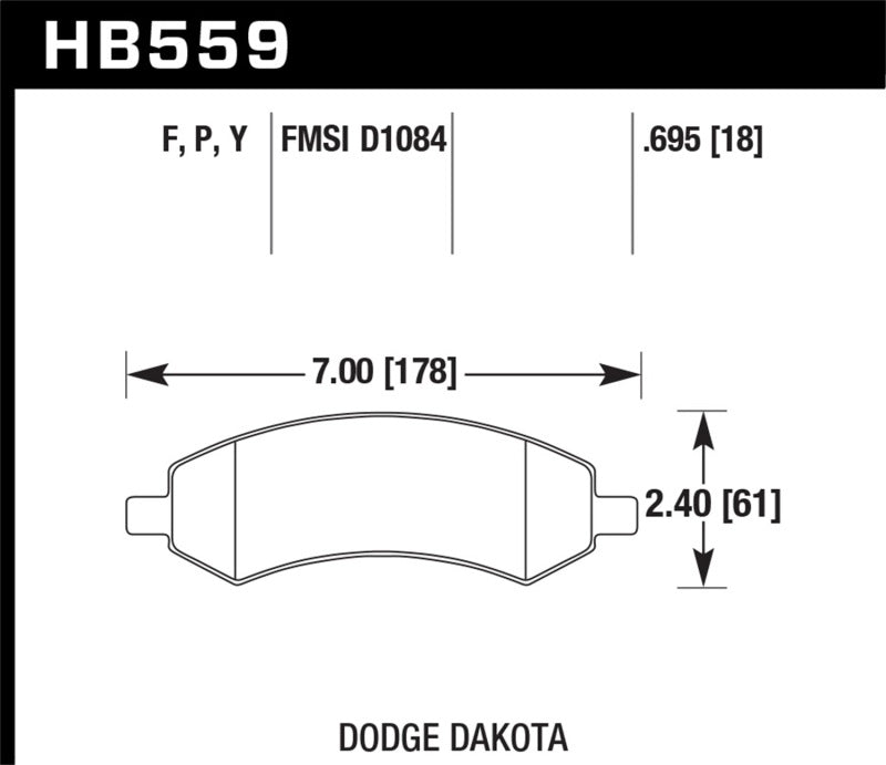 Hawk LTS Street Brake Pads Secondary image
