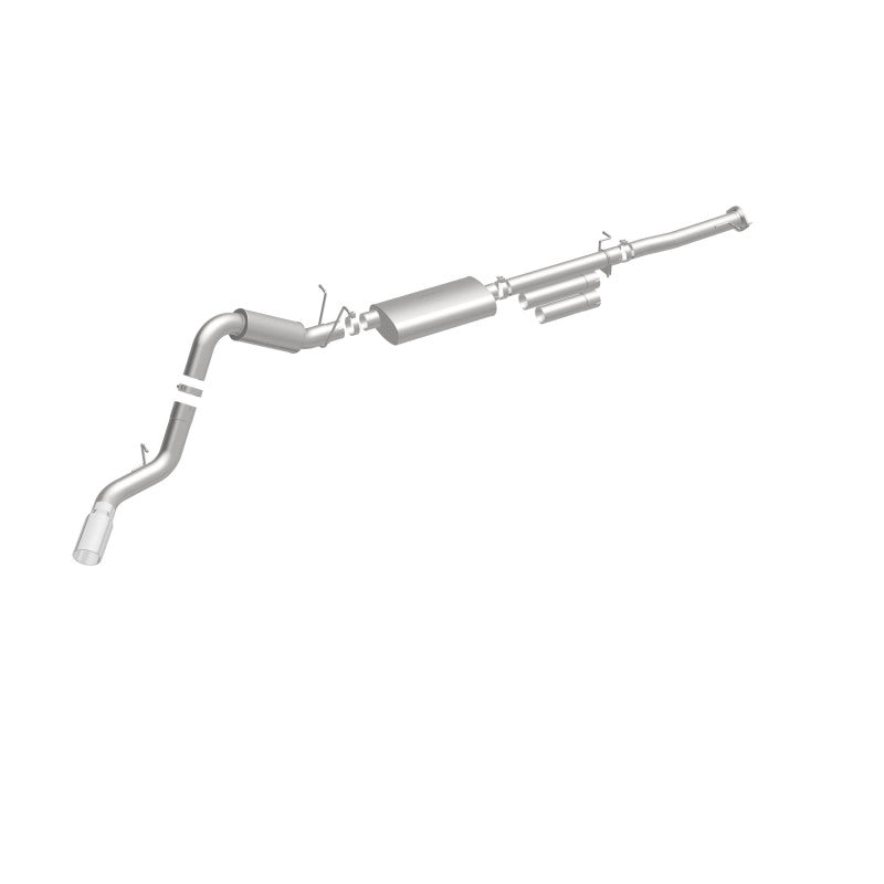 MagnaFlow Stainless Cat-Back Exhaust 2015 Chevy Silverado 2500HD 6.0L P/S Rear Exit 5in for offroad performance upgrades.