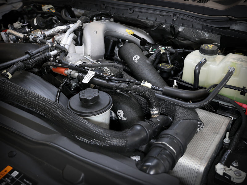 aFe 23-24 Ford F250/F350 Super Duty V8-6.7L BladeRunner 3 In. Aluminum Cold Charge Pipe- BLK Secondary image