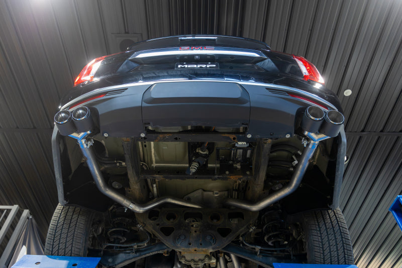 MBRP 2021+ Chevy Tahoe / GMC Yukon T304 SS 3in Cat-Back Dual Split Exhaust w/ Quad Carbon Fiber Tips Secondary image
