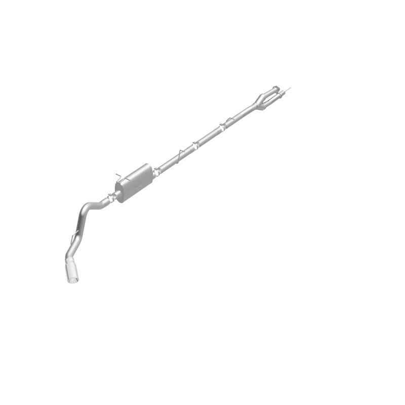 MagnaFlow Sys C/B 11-15 Ford Super Duty F250 6.2L EC CC, SS 3.5in Single Rear Pass Side Ext 5in Tip exhaust system