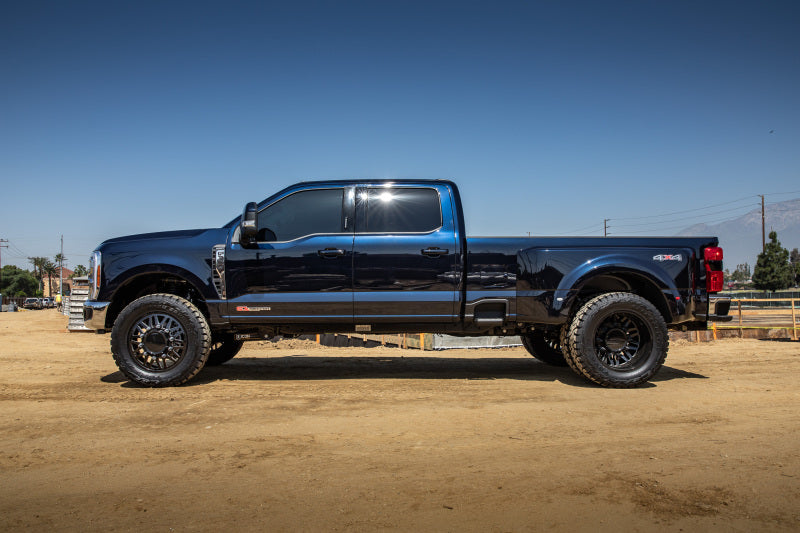 ICON 23-25 Ford F-250/F-350/F-450 Super Duty 2-5.5in Lift Radius Arm System on offroad tires