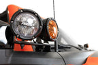 Addictive Desert Designs21-23 Ford Bronco/Raptor Dual Ditch Light Brackets with Rigid lights for offroad lighting