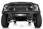 Addictive Desert Designs17-20 Ford F-150 Raptor Phantom Front Bumper with offroad lighting.