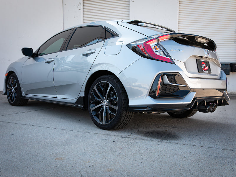 aFe Takeda 3in 304 SS Cat-Back Exhaust System w/CF Tips 17-20 Honda Civic Sport L4-1.5L (t) Secondary image