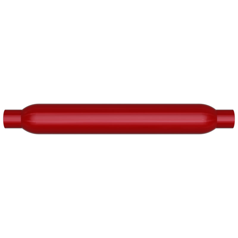 MagnaFlow Muffler Red Pack Series Glasspack 4in Rd 18in Body Length 3in/3in Inlet/Outlet Secondary image