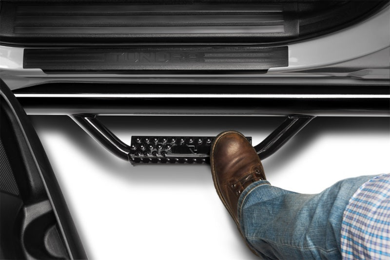 N-Fab Nerf Step 16-17 Toyota Tacoma Double Cab - Gloss Black - Cab Length - 2in, offroad truck accessories online