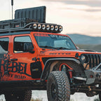 KC HiLiTES Gravity Titan LED Light Bar - 45in. (7-Light) on off-road vehicle