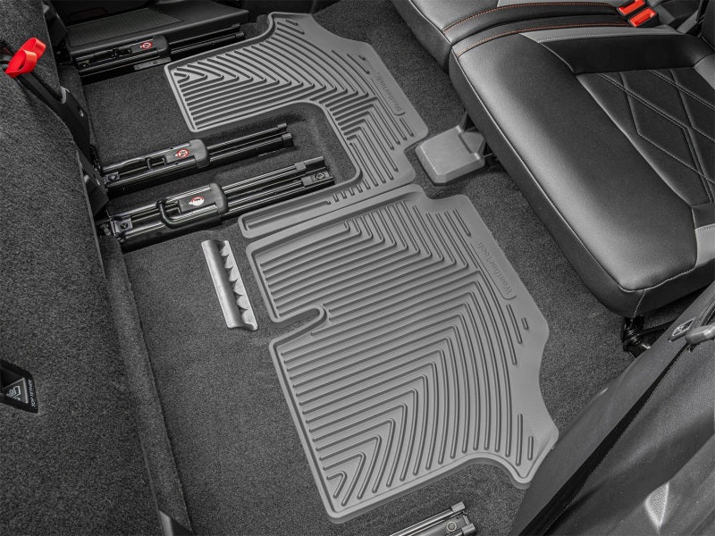 WeatherTech 18-26 Volkswagen Atlas-Bench 2nd Row-3rd Row Rear All-Weather Floor Mats - Grey Secondary image
