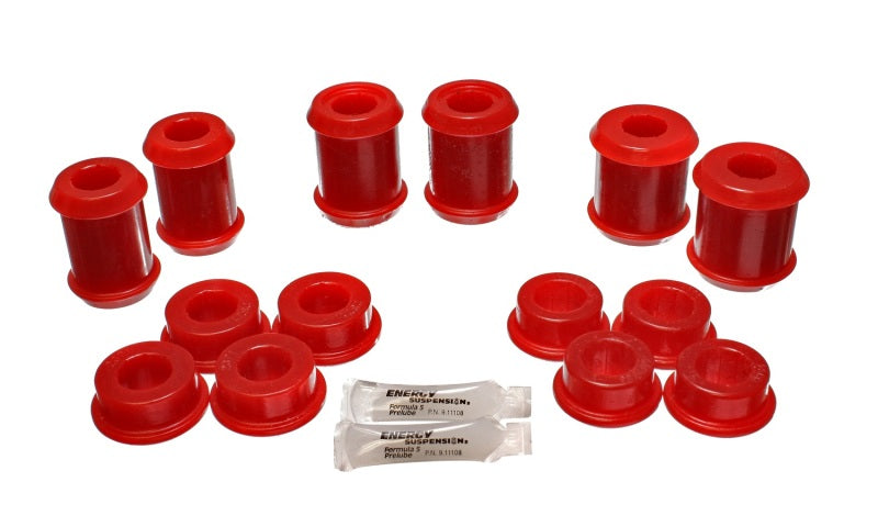 Energy Suspension 04-09 Cadillac XLR/XLR-V / 97-12 Corvette Red Rear End C/A Bushing Set for performance upgrades