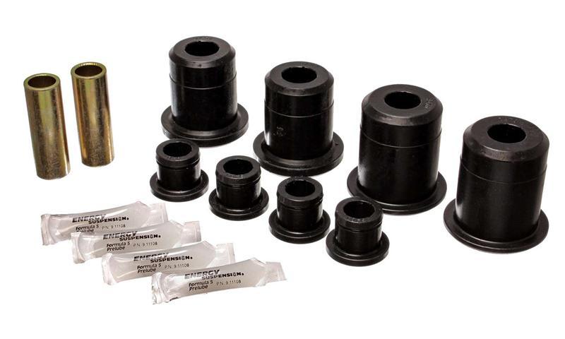 Energy Suspension 76-77 Ford Bronco/66-72 F-100/F-150 Red 4 Deg Offset Complete 14 Pc C-Bushing Set components for off road parts.