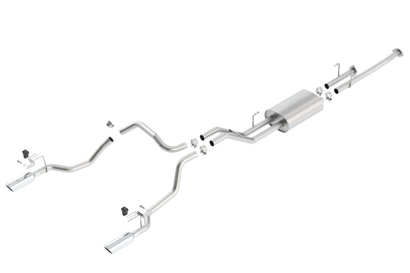 Borla 14-15 Toyota Tundra 4.6L/5.7L Crew Max SB DC SB Touring Cat Back Exhaust Dual Split Rear Exit Secondary image