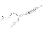 Borla 14-15 Toyota Tundra 4.6L/5.7L Crew Max SB DC SB Touring Cat Back Exhaust Dual Split Rear Exit system.