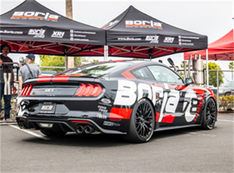 Borla 2018 Ford Mustang GT 5.0L AT/MT (w/o Valves) ATAK 3in Cat-Back Exhaust w/Carbon Fiber Tips Secondary image