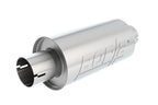 Borla S-Type Muffler 2.5in Inlet/Outlet 5in Round x 10in w/Notch for offroad performance upgrades.