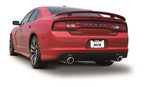 Borla 12-14 Dodge Charger/Chrysler 300 SRT-8 6.4L V8 AT RWD ATAK Exhaust rear view with dual exhaust tips.