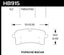 Hawk 16-18 Porsche Macan Performance Ceramic Street Rear Brake Pads dimensions