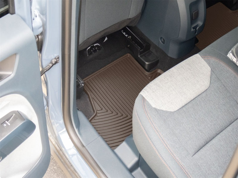 WeatherTech 22-26 Ford Maverick Hybrid 2nd Row Rear All-Weather Floor Mats - Cocoa Secondary image