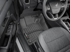 WeatherTech 2021+ Ford Bronco Sport (w/o Rubberized Floor)/2022 Ford Maverick Front FloorLiner - Blk installed in vehicle interior.