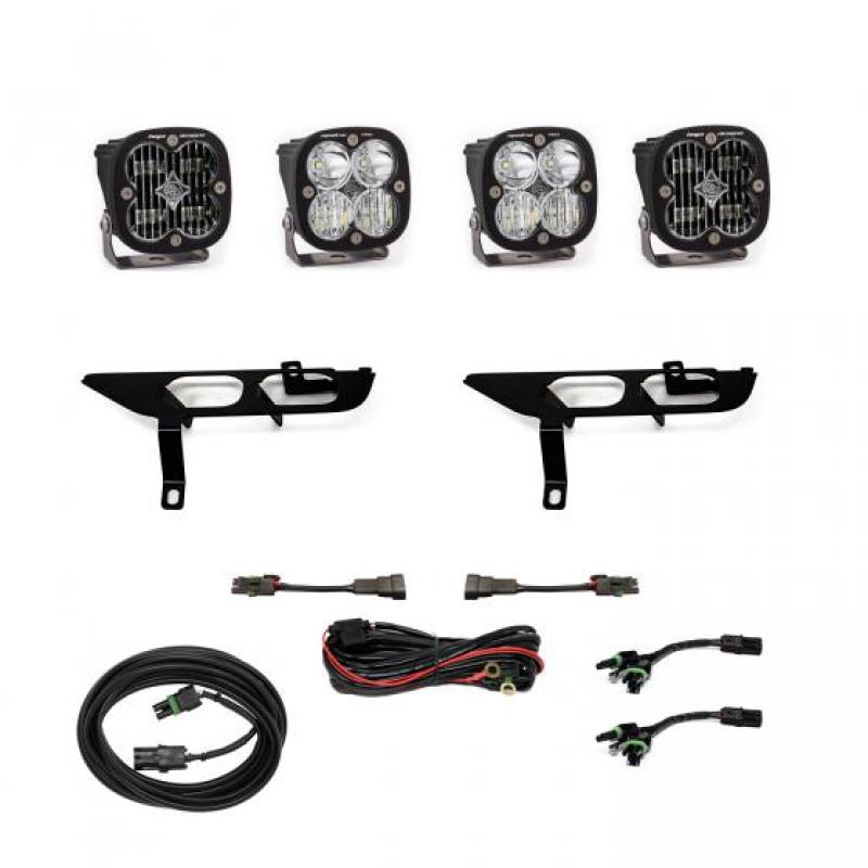 Baja Designs 2021+ Ford F150 Fog Pocket Kit SAE Clear Squadron Pro DC Secondary image