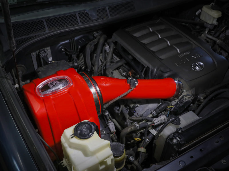 aFe 07-21 Toyota Tundra V8 5.7L Momentum GT Red Edition Cold Air Intake System w/ Pro DRY S Filter Secondary image