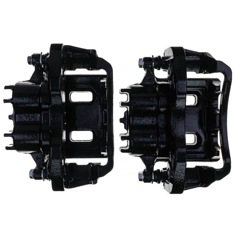 Power Stop 00-05 Ford Excursion Rear Black Caliper - Pair w/Bracket Secondary image