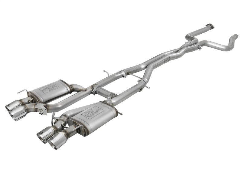 aFe MACHForce XP 3in 304 SS Cat-Back Dual Mode Exhaust w/ Polished Tips 16-17 Cadillac ATS-V V6-3.6L Secondary image