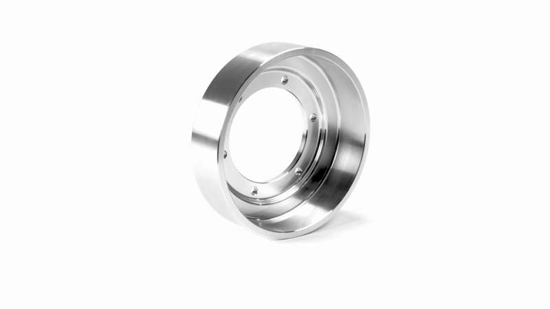 Fleece Performance 13-18 Dodge 2500/3500 Cummins Fan Drive Pulley (Bare Aluminum Finish) Secondary image