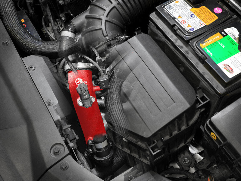 AFE 19-22 Hyundai Veloster N BladeRunner Aluminum Hot & Cold Charge Pipe Kit - Red Secondary image