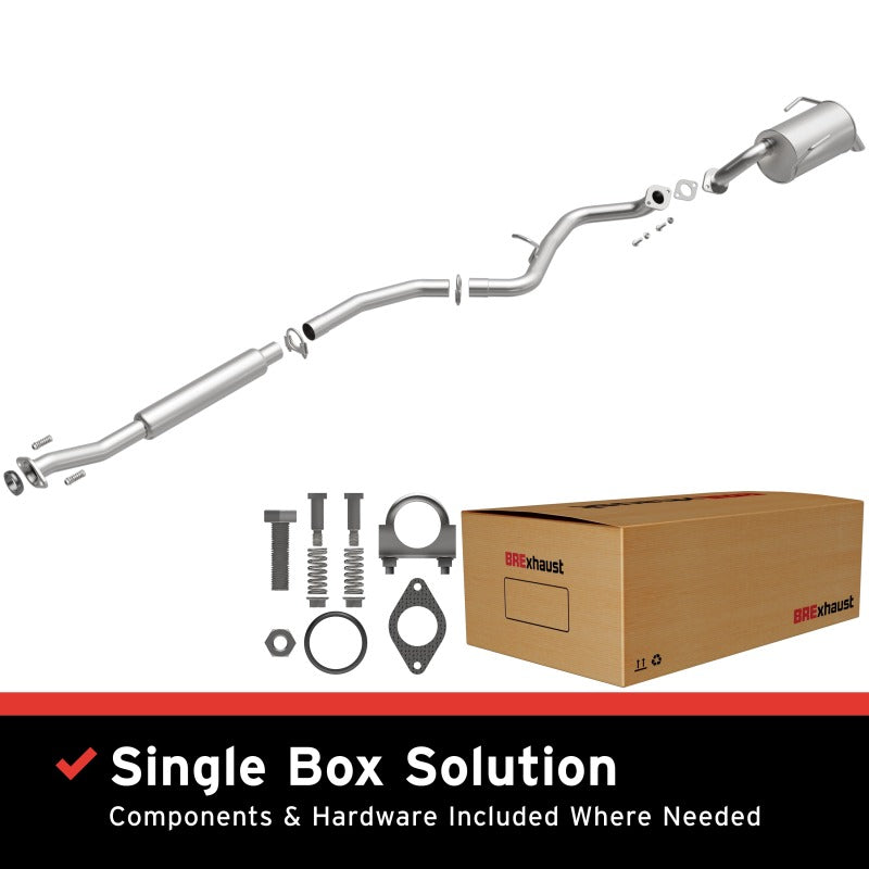 MagnaFlow BRE Exhaust Kit 10-17 Subaru Outback 2.5L with installation components and hardware included.