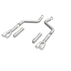 MagnaFlow Axle-Back, SS, 3in, Quad Split Rear 3.5 Tips 2015 Dodge Challenger incl SRT Hellcat parts