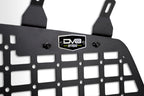 DV8 Offroad 03-09 Lexus GX 470 Rear Window Molle Storage Panels close-up of durable mesh pattern and logo