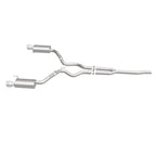 MagnaFlow Cat Back, SS, 2.5in, Street, Dual Split Polished 4.5in Tips 2015 Ford Mustang Ecoboost exhaust system