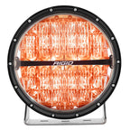 Rigid Industries 360-Series 9in LED Off-Road Drive Beam - RGBW orange light for offroad vehicles