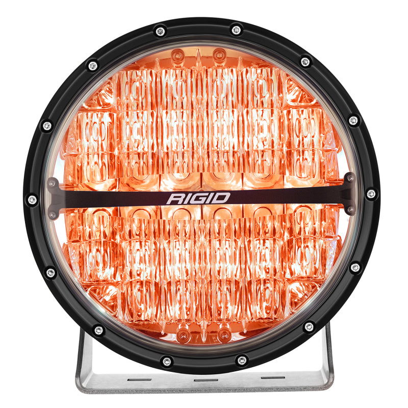 Rigid Industries 360-Series 9in LED Off-Road Drive Beam - RGBW orange light for offroad vehicles