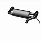 MagnaFlow 2021 Ford Bronco 2.3L I-4 Axle-Back Exhaust w/ Dual Split Rear Style Exit- Black Tips.