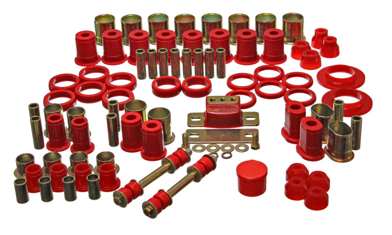 Energy Suspension 66-72 Oldsmobile Cutlass/442/F-85/Europa Red Hyper-flex Master Bushing Set Secondary image