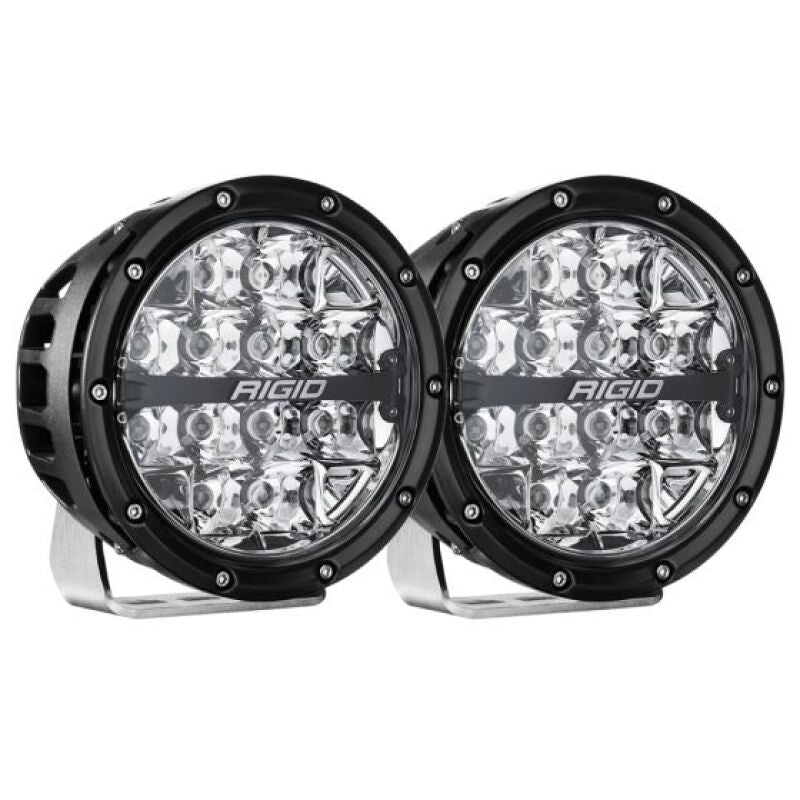 Rigid Industries 360-Series 6in LED Off-Road Spot Beam - RGBW (Pair) for offroad lighting and electrical. Main image