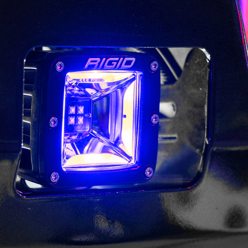 Rigid Industries Radiance+ Scene RGBW Surface Mount - Pair with blue light for offroad lighting and accessories.