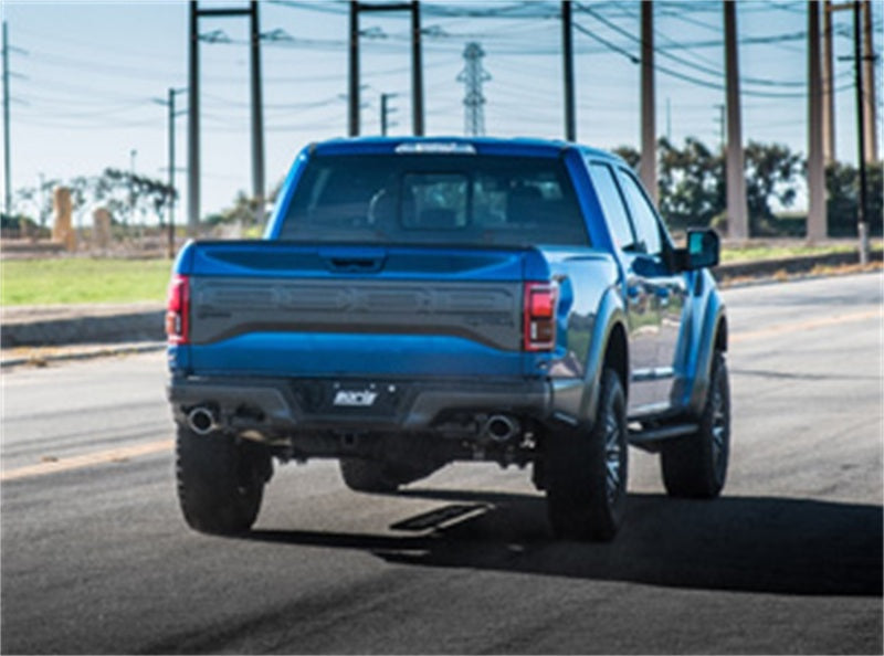 Borla 2017 Ford Raptor 3.5L EcoBoost AT/MT 2wd/4wd ATAK X Pipe installed on truck