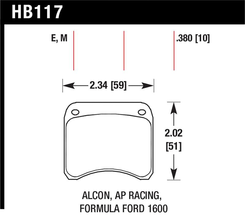 Hawk AP Racing CP3696 Blue 9012 Race Brake Pads Secondary image
