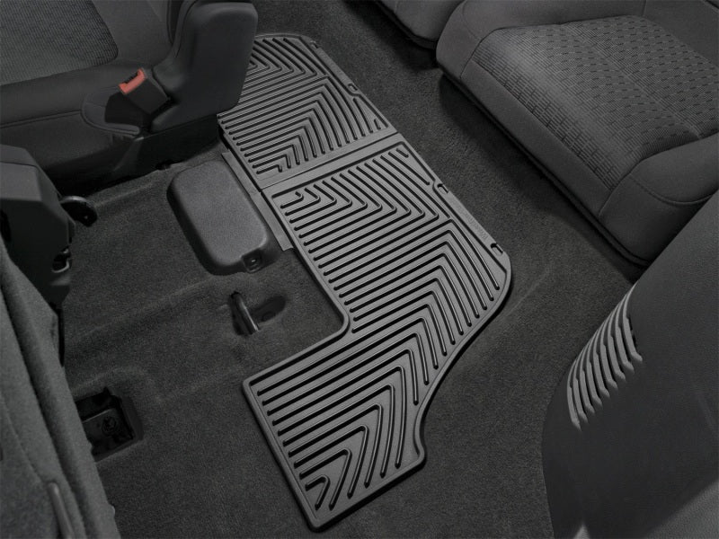 WeatherTech 09+ Ford Flex Rear Rubber Mats - Black installed in vehicle